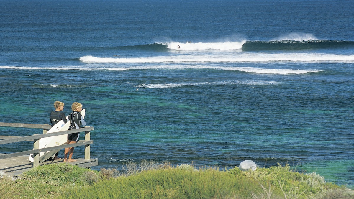 two young surfers at SurfersPoint, Margaret River
