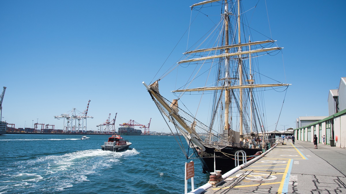 Leeuwin Tall Ship in Fremantle