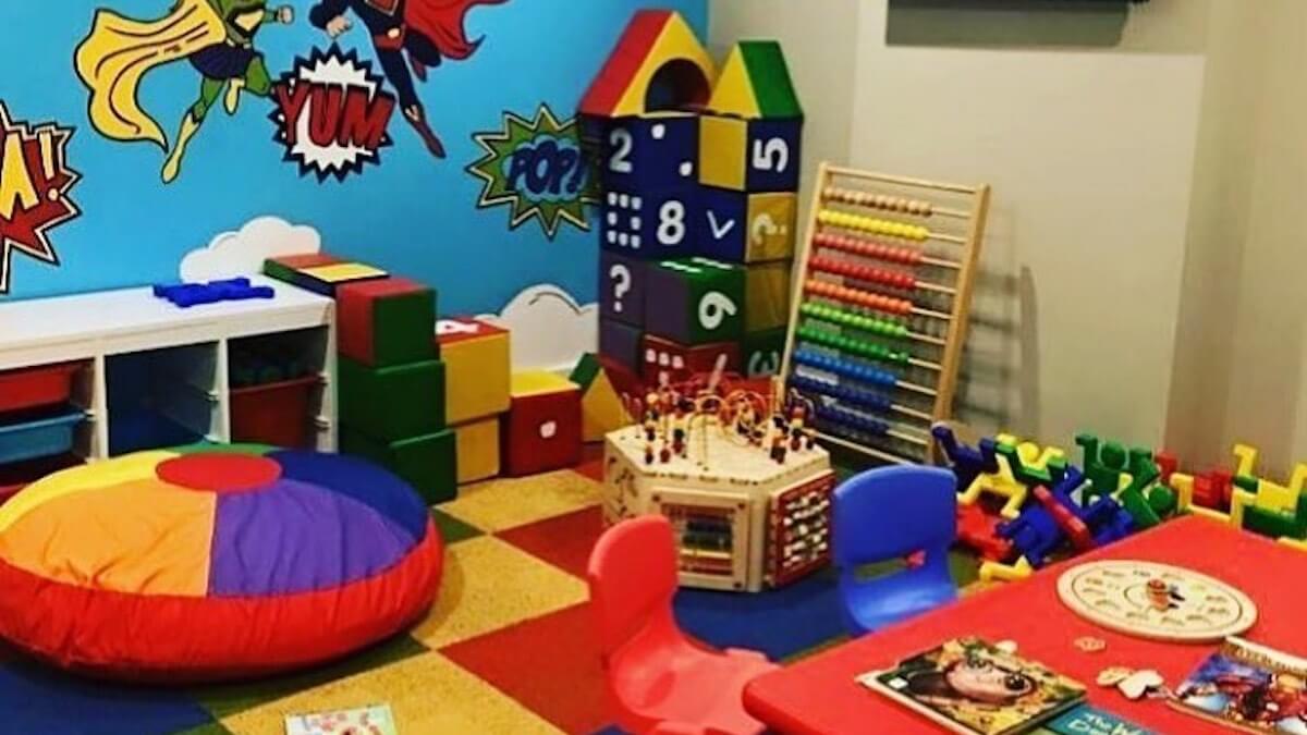 Kids playroom at Sandrino Cafe and Pizzeria
